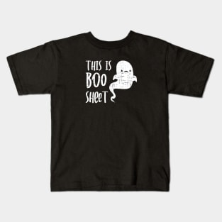 This Is Boo Sheet Ghost Pumpkin Kids T-Shirt